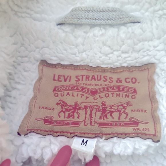 Levi’s vintage denim Sherpa lined jacket Medium - Picture 4 of 14